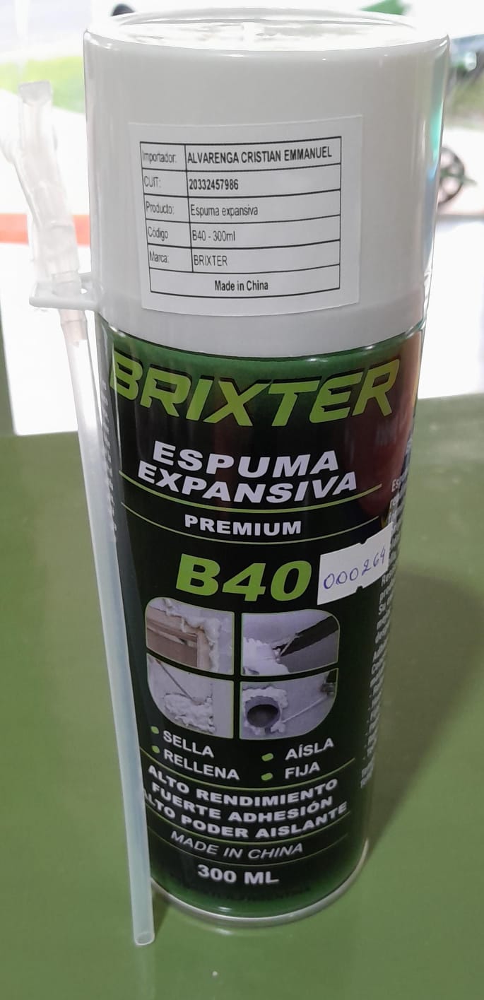 ESPUMA POLIURETANO BRIXTER 300cc