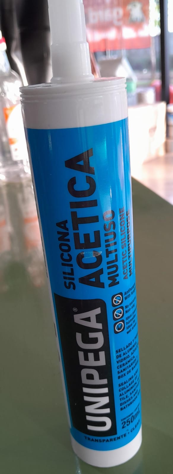 SILICONA ACETICA MULTIUSO NEGRA UNIPEGA 250ml