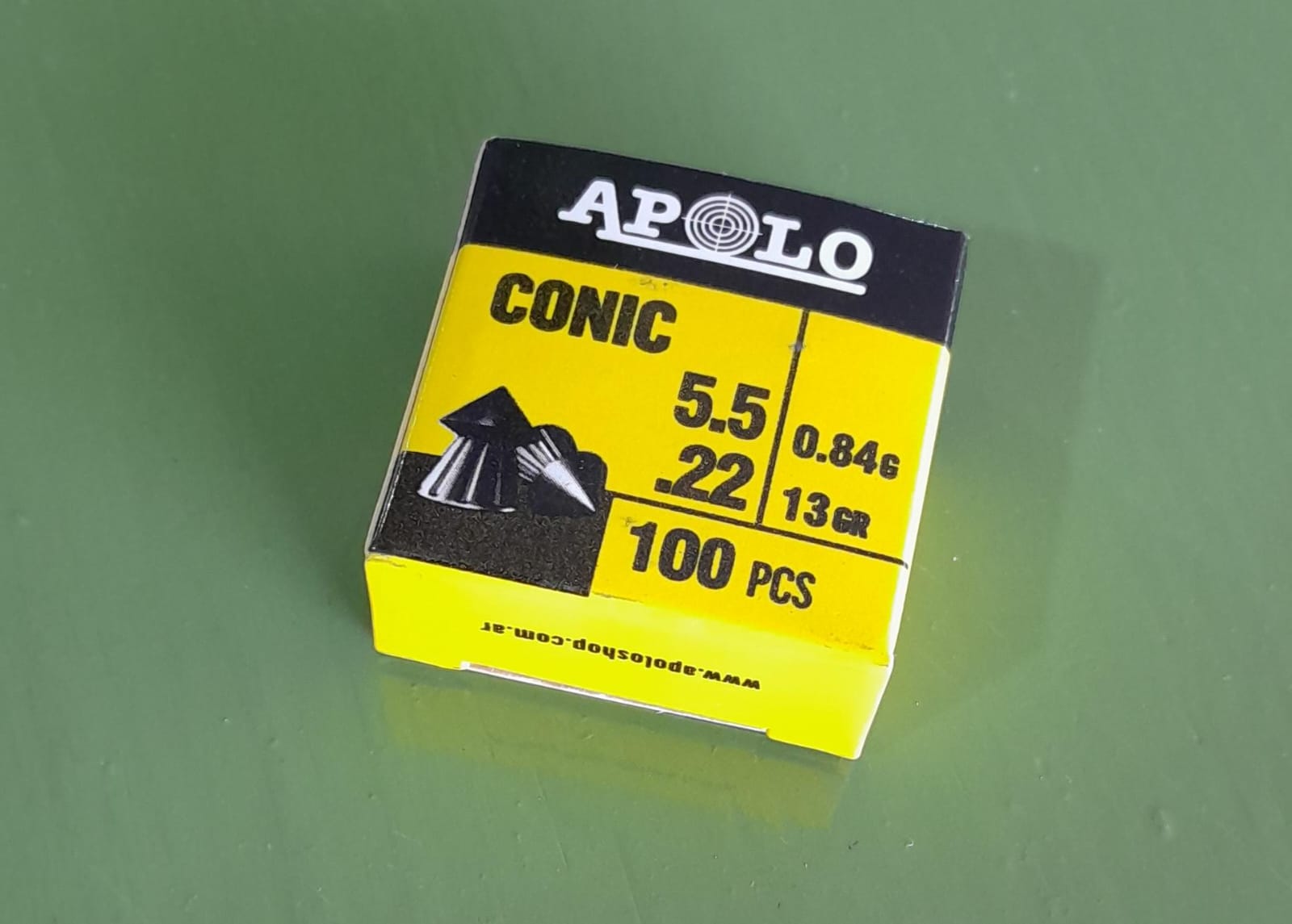 BALINES APOLO CONICO 5.5mm X 100UN.