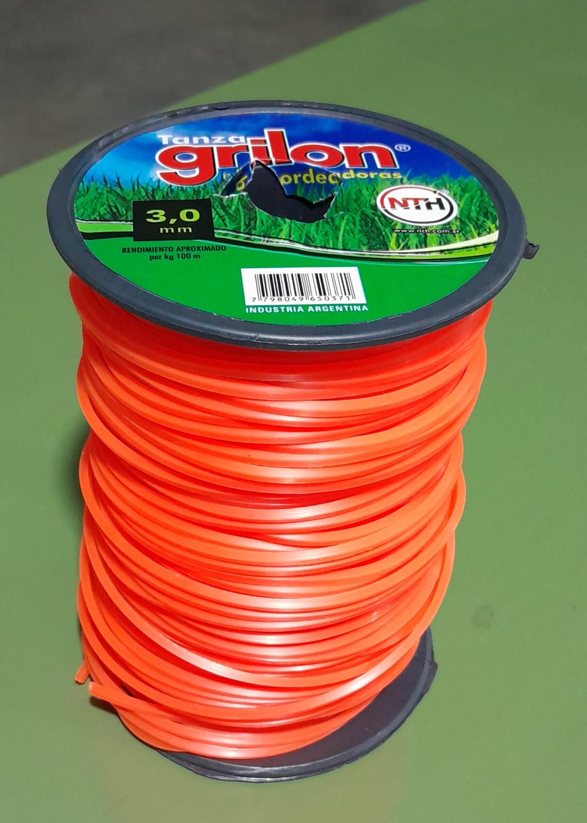 TANZA GRILON 3MM CUADRADA NTH X MT