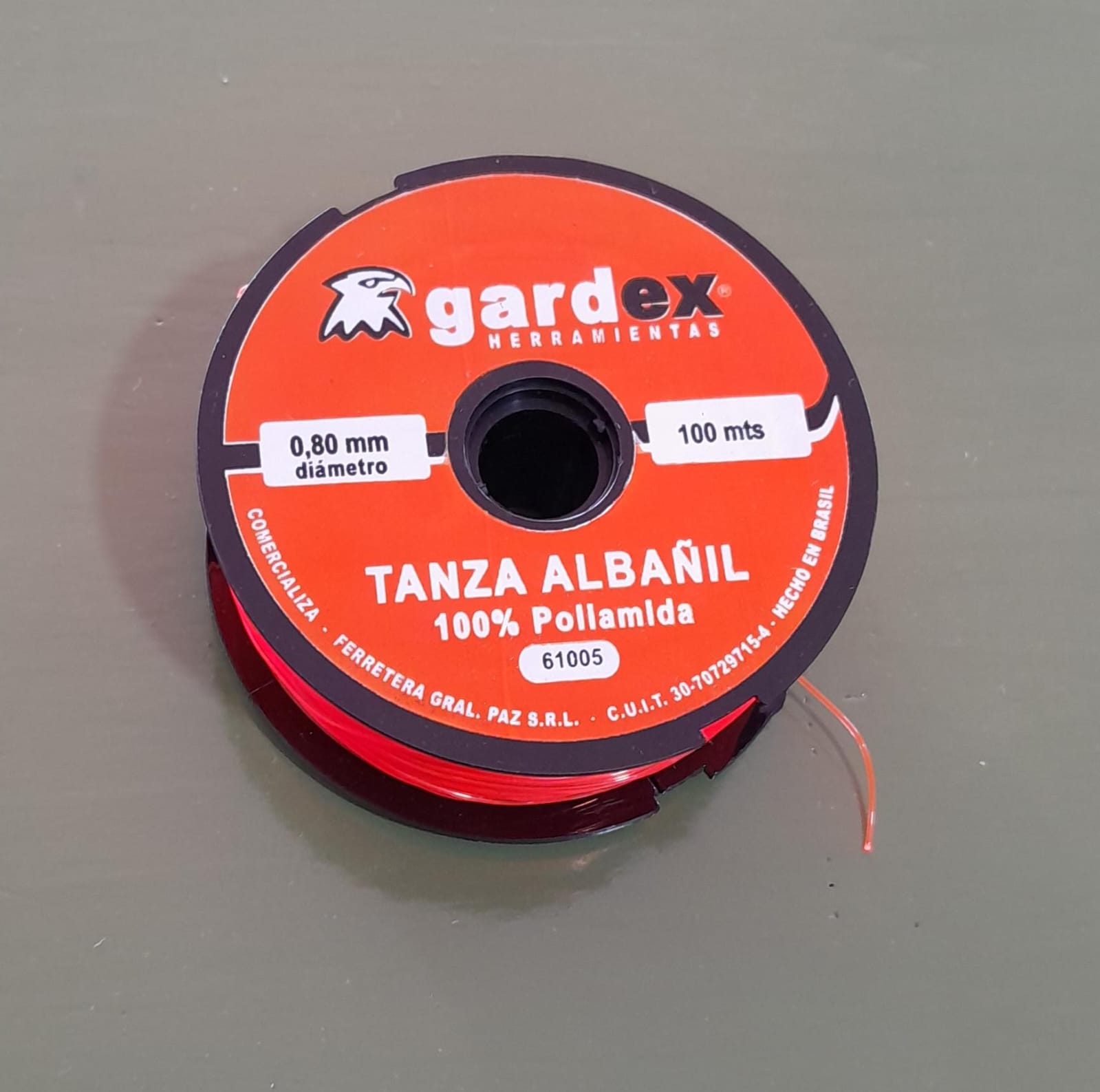 TANZA ALBAÑIL GARDEX 0.8mmX100MT
