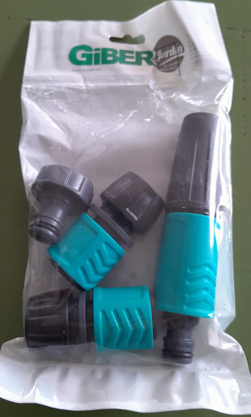 JUEGO RIEGO GIBER LANZA+2ACOPL.+CONEC.1/2"