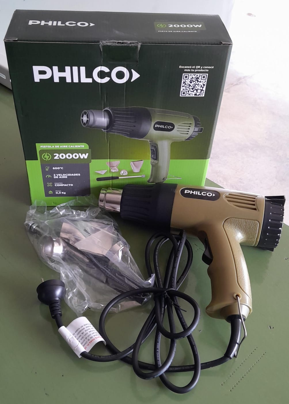 PISTOLA CALOR PHILCO 2000W