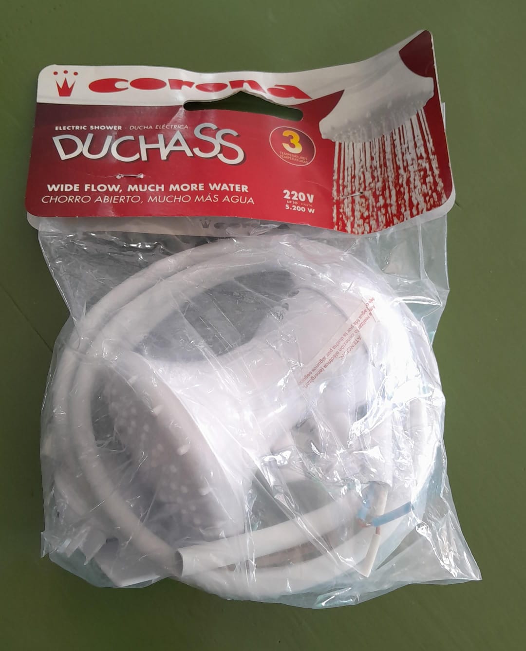 DUCHA ELECTRICA CORONA 3T