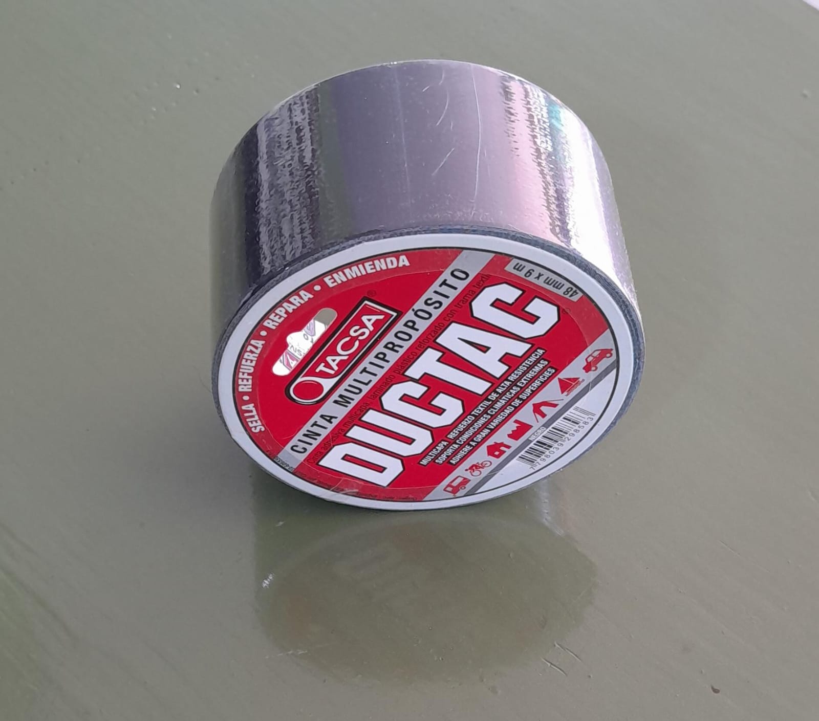 CINTA MULTIPROPOSITO  NEGRA DUCTAC 9MT