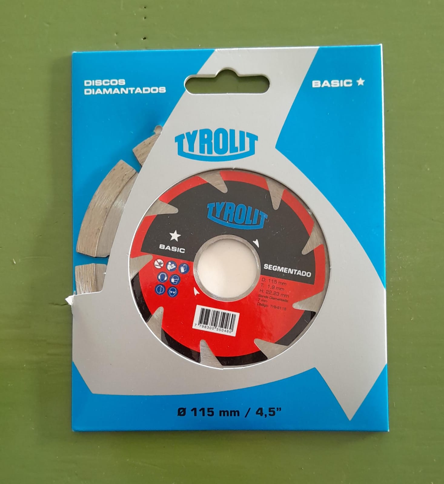 DISCO DIAMANTADO SEGMENTADO TYROLIT 115mm