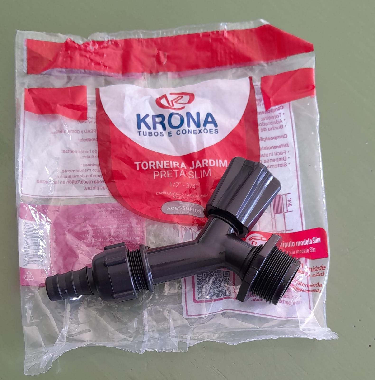 CANILLA PLASTICO 1/2"-3/4" KRONA