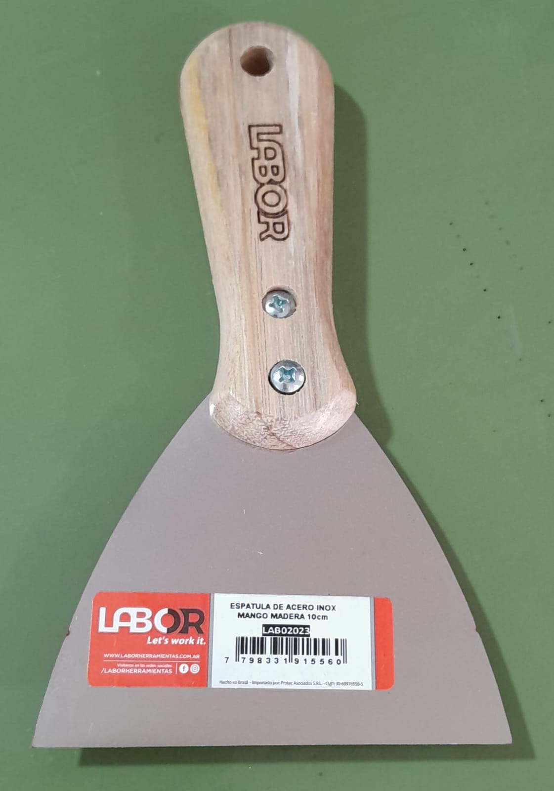 ESPATULA PINTOR ACERO INOX LABOR 100MM