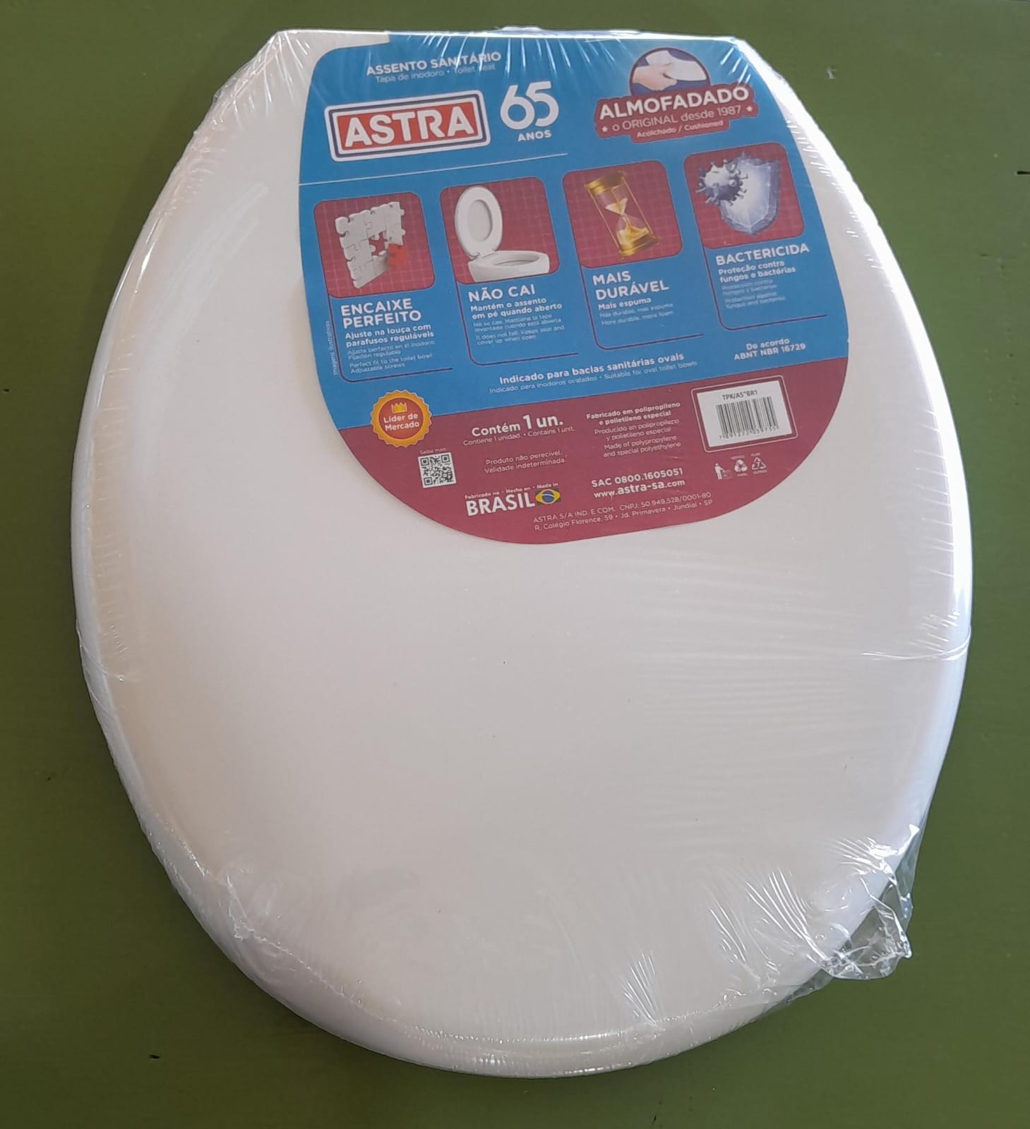 ASIENTO INODORO ACOLCHADO ASTRA