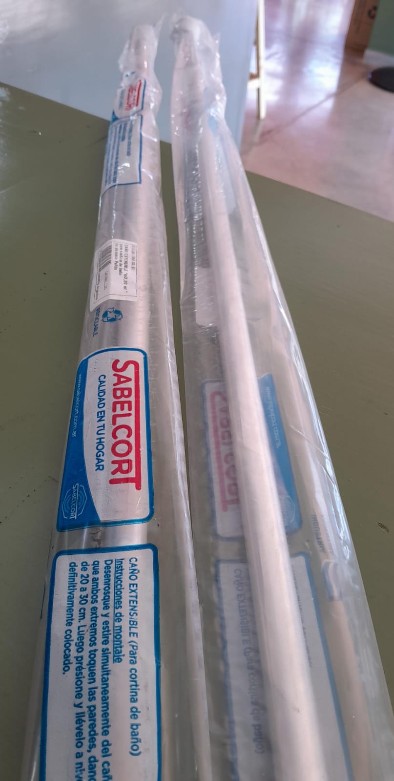 CAÑO EXTENSIBLE P/CORTINA BAÑO SABELCORT 2MT