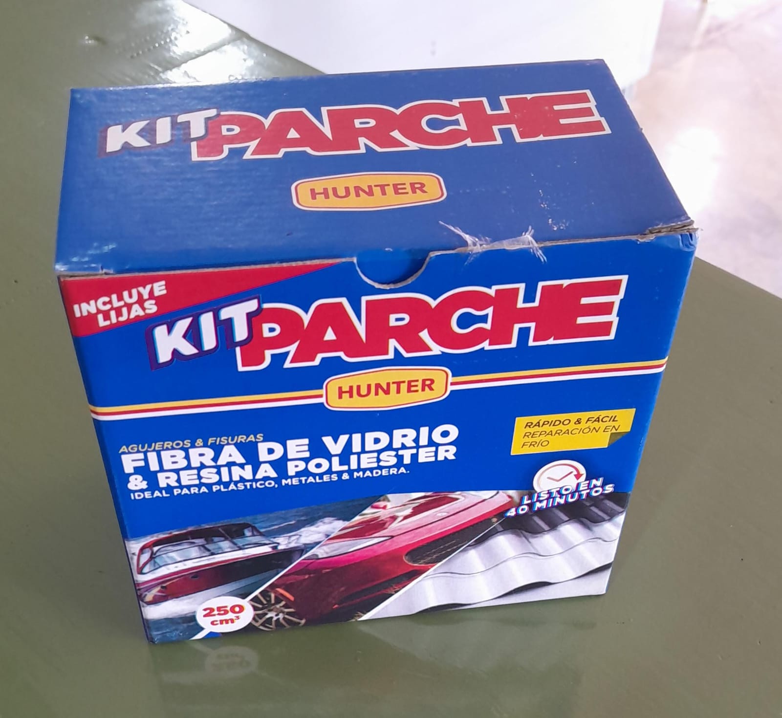 KIT PARCHE REP. HUNTER PLASTICO-METAL-MADERA 250gs