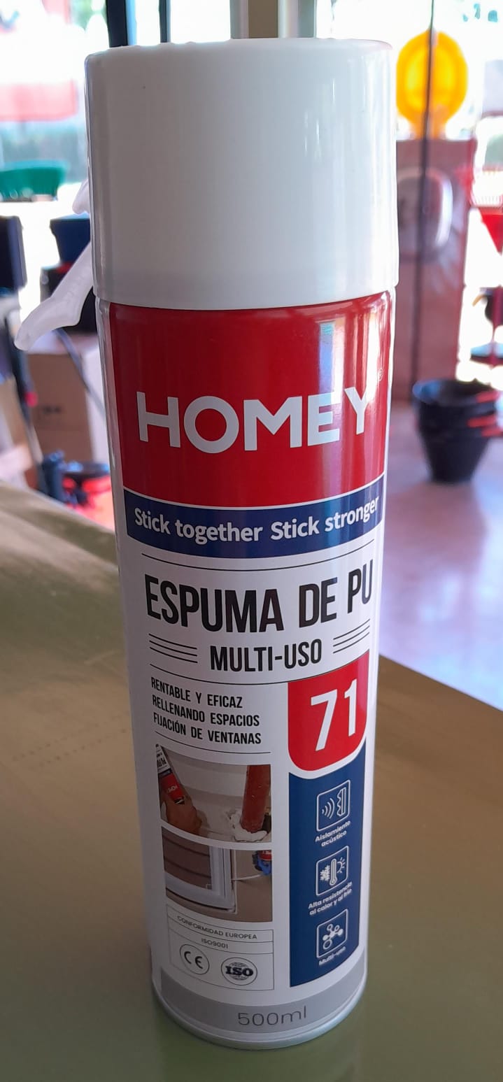 ESPUMA POLIURETANO MULTIUSO HOMEY 500ml