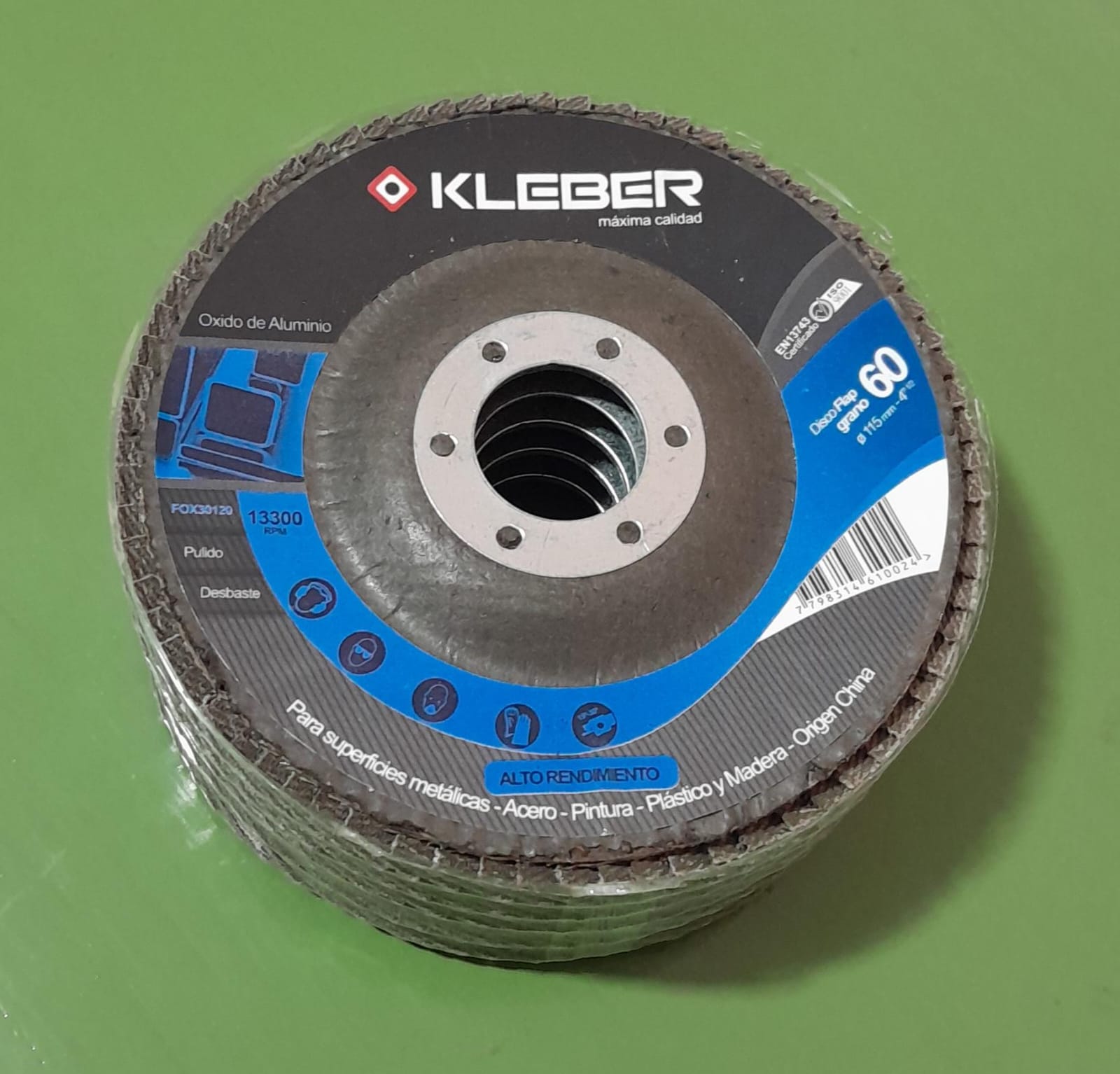 Disco Flap O.Aluminio 115 G60 KLEBER
