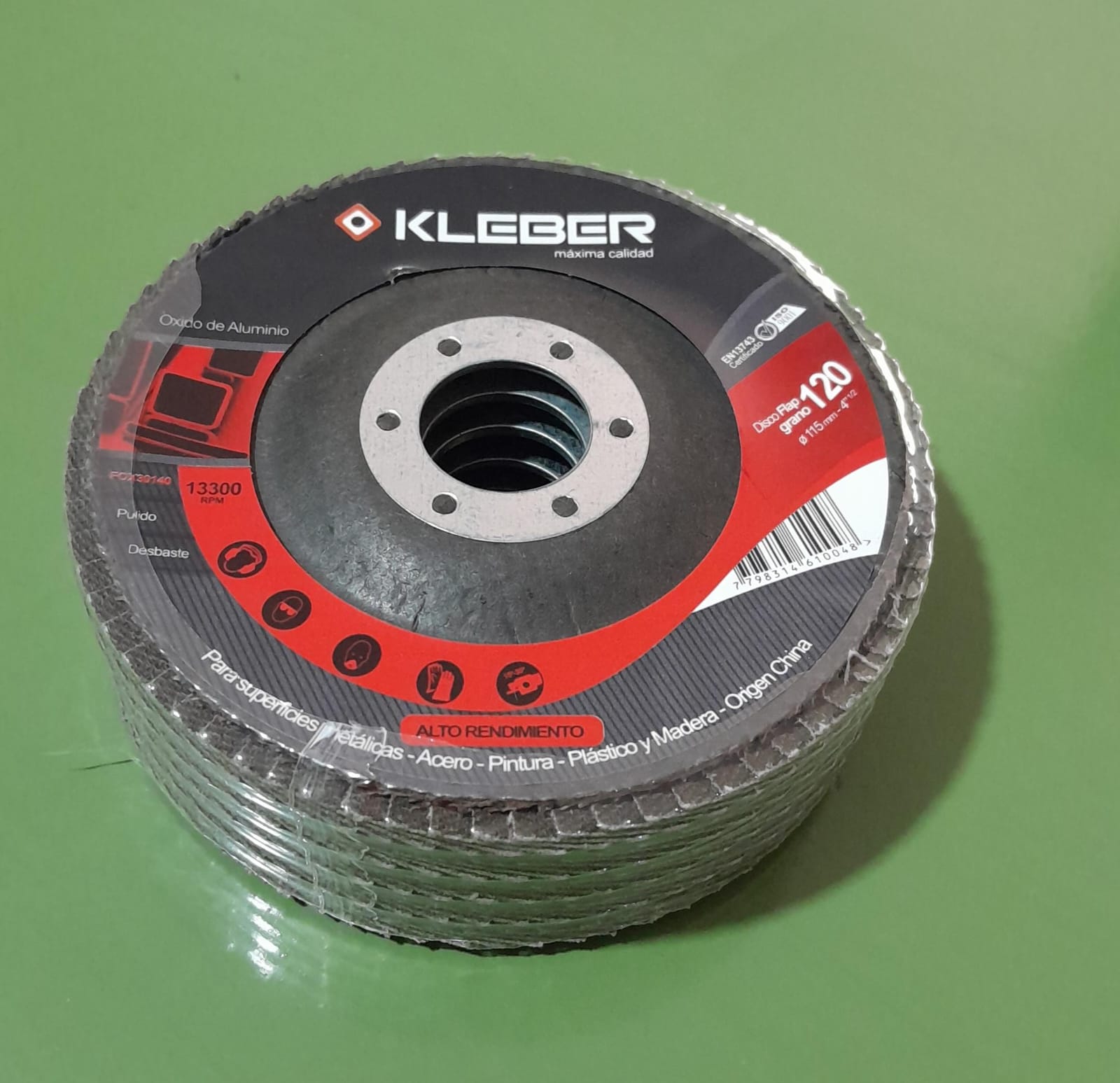 Disco Flap O.Aluminio 115 G120 KLEBER
