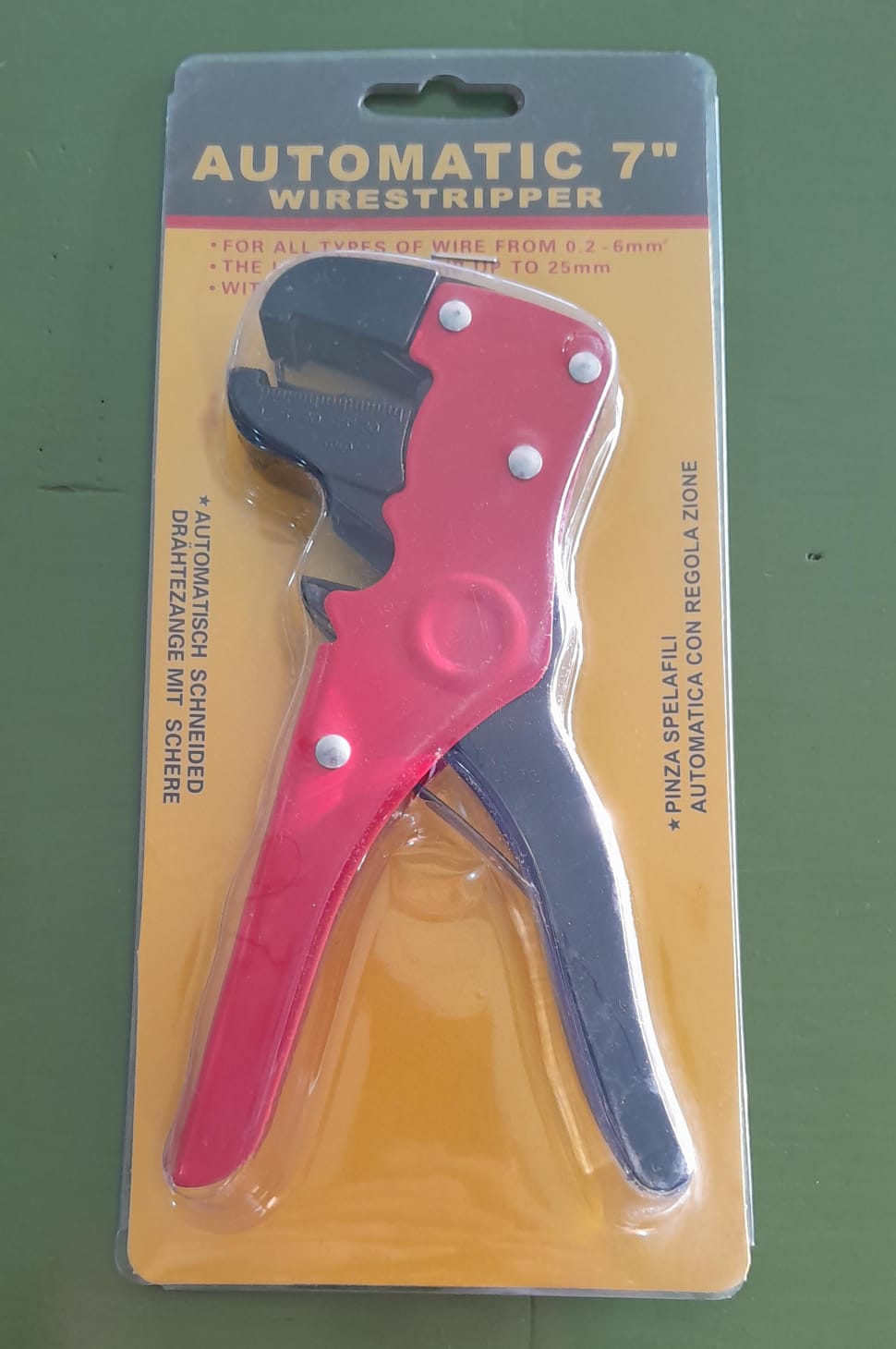 PINZA PELA CABLES 7"