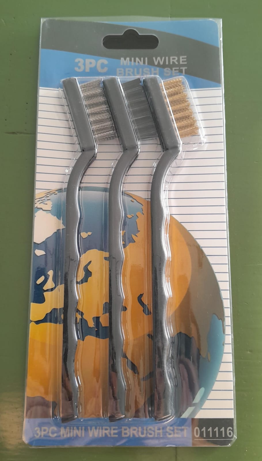 CEPILLO ACERO TIPO DENTAL X3