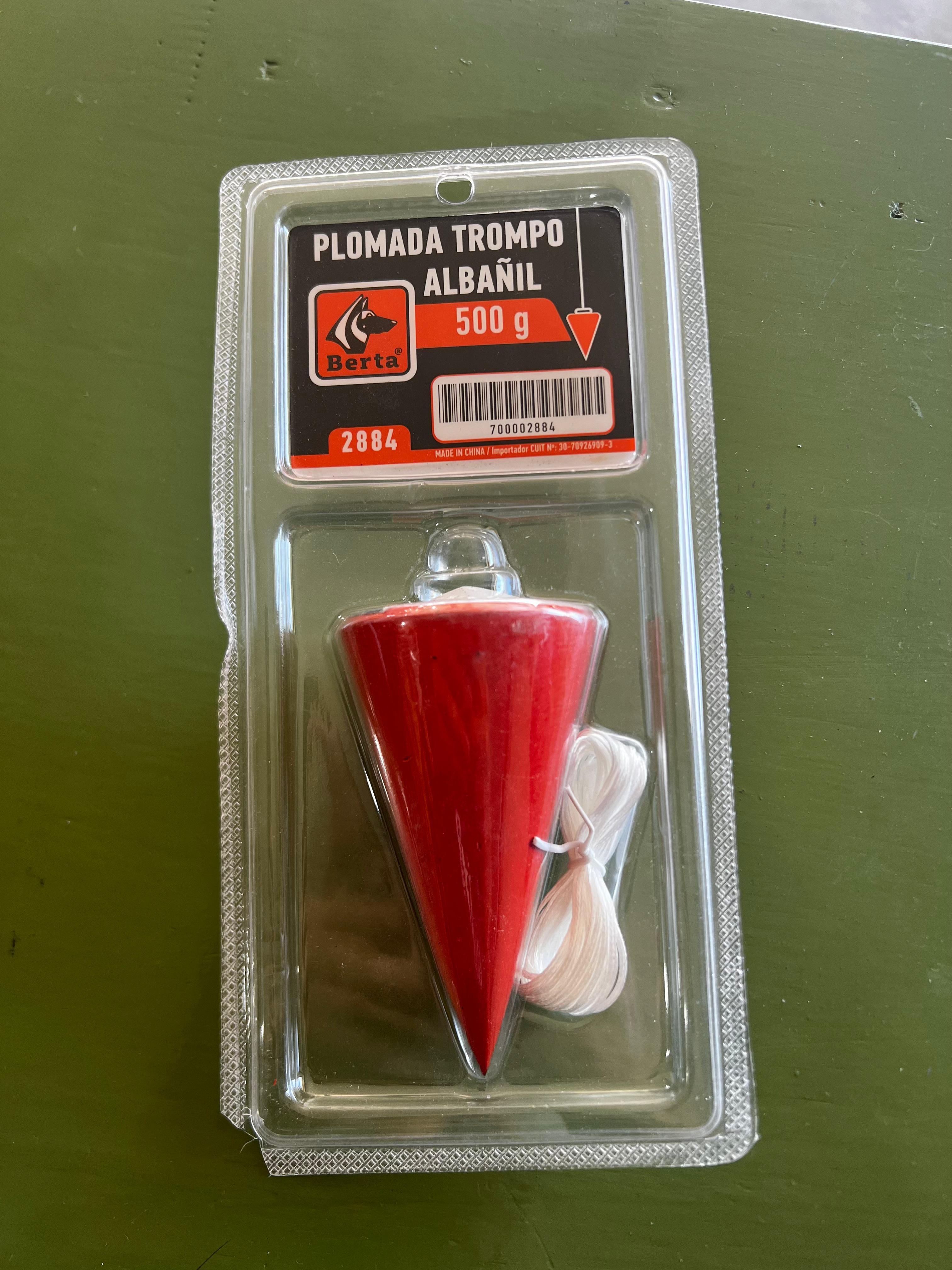 PLOMADA TROMPO ALBAÑIL 500GRS