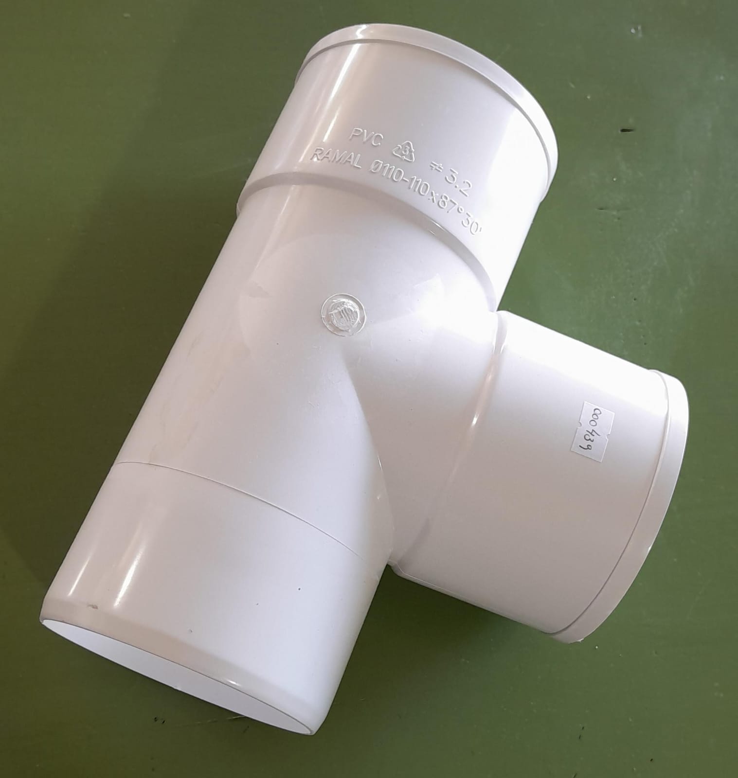 RAMAL T PVC 90º 110X110