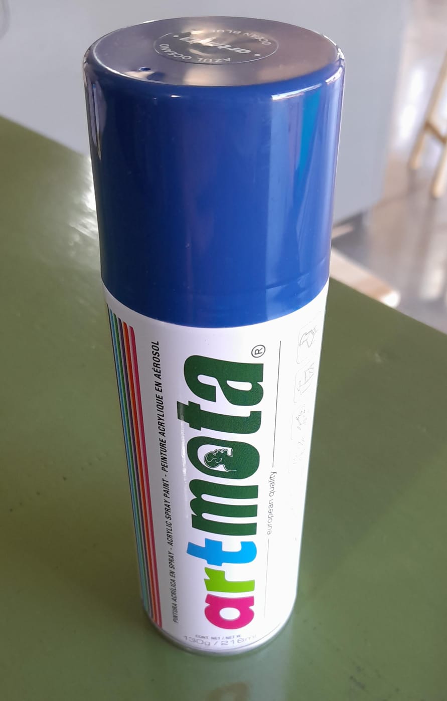 PINTURA AEROSOL MOTA 216cc AZUL OCEANO