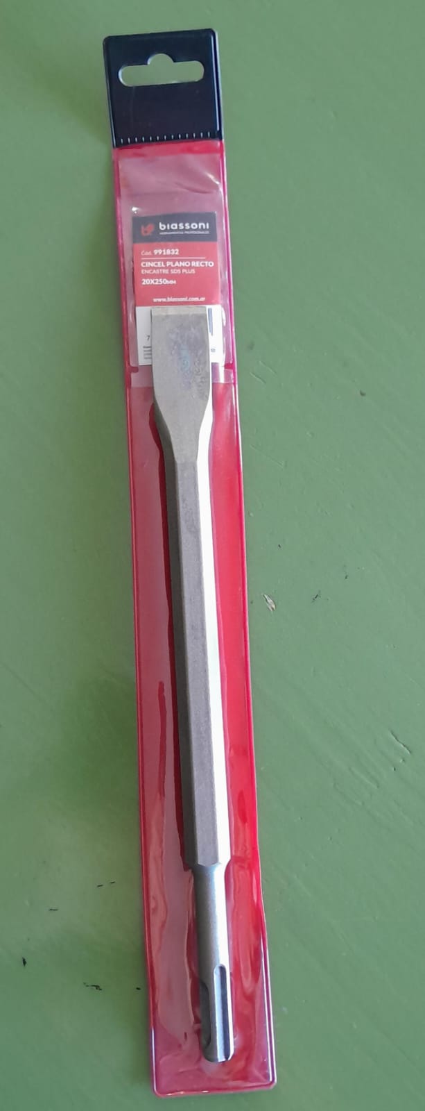 CINCEL PLANO RECTO SDS BIASSONI 20MMX250MM