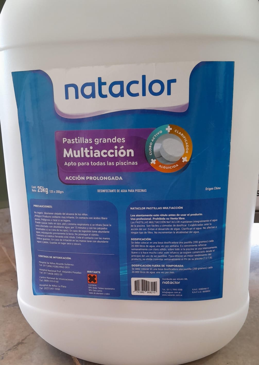PASTILLAS GRANDES MULTIACCION NATACLOR
