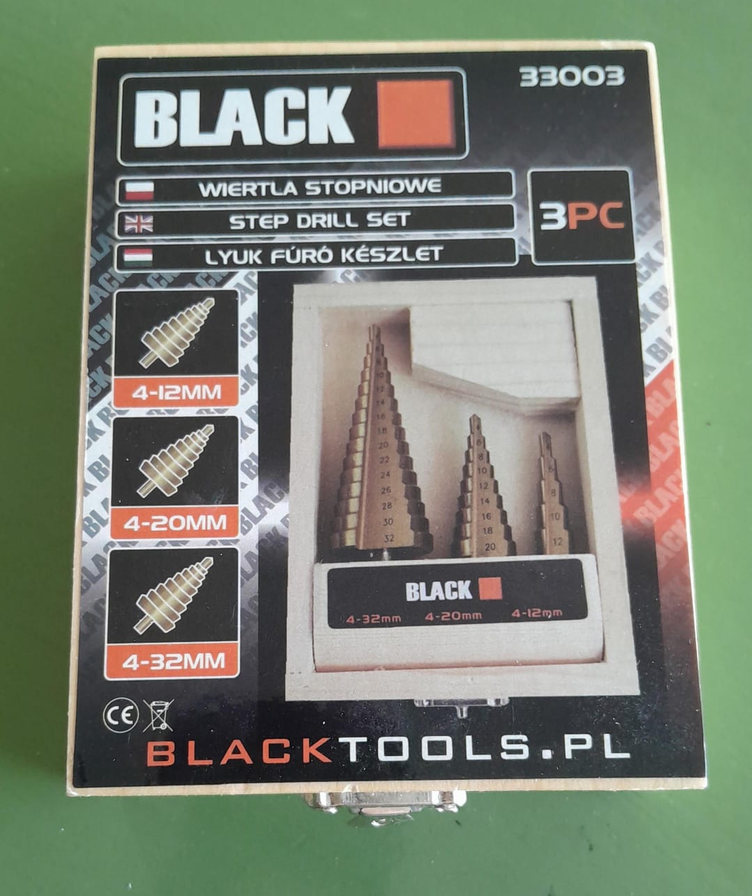 JUEGO 3 MECHAS ESCALONADAS BAÑO DE TITANIO 4-12 4-20 4-32mm