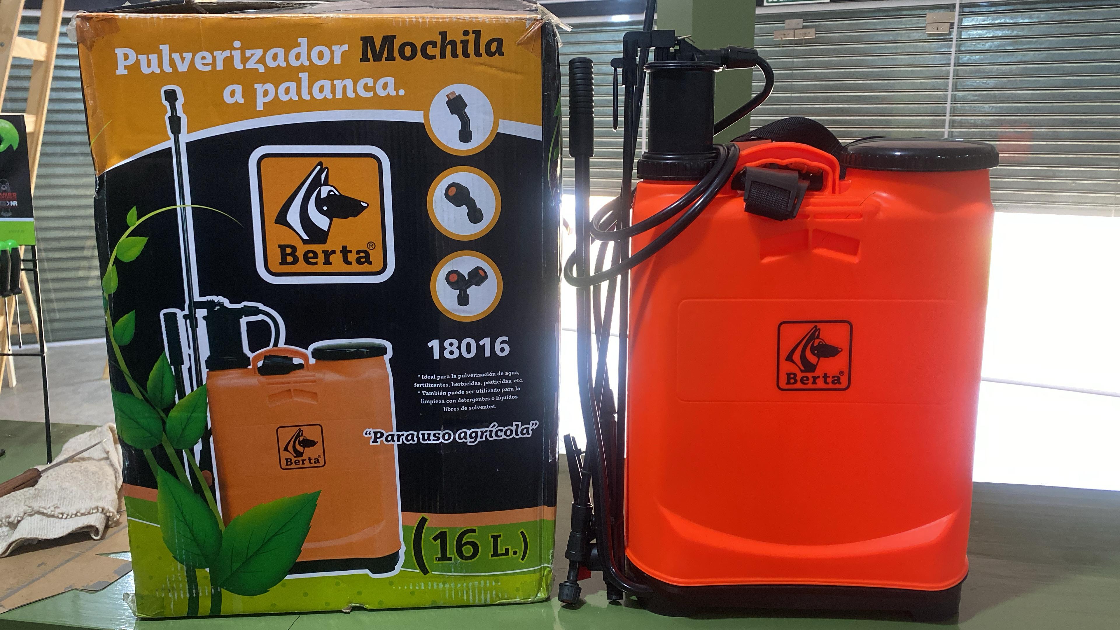 MOCHILA PULVERIZADOR 16L BERTA