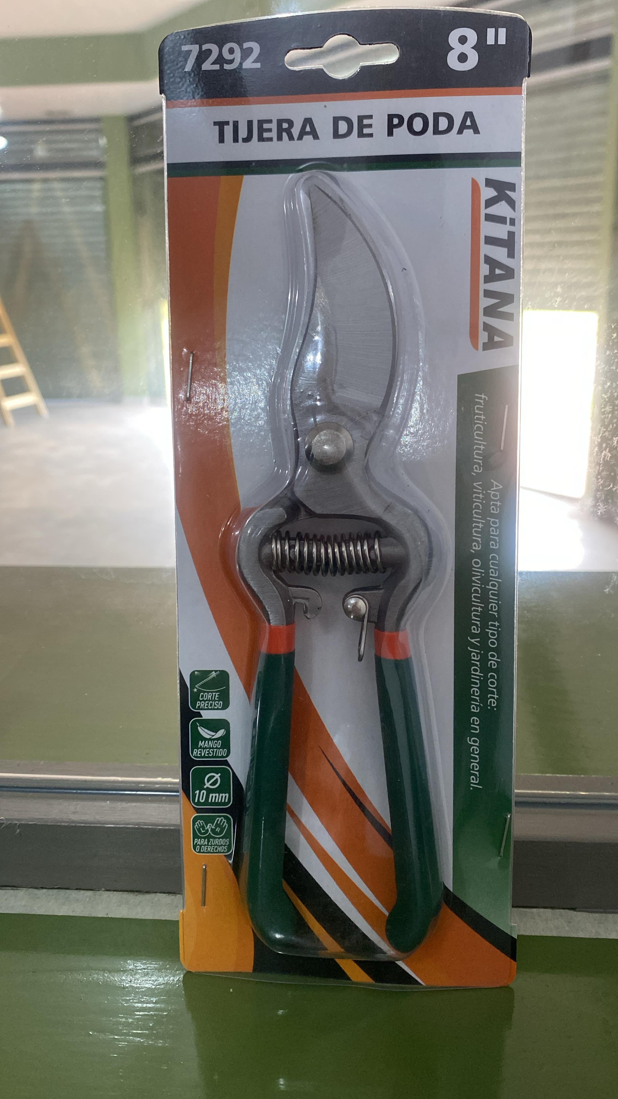 TIJERA DE PODAR CURVA 8" MANGO AISLADO  KITANA