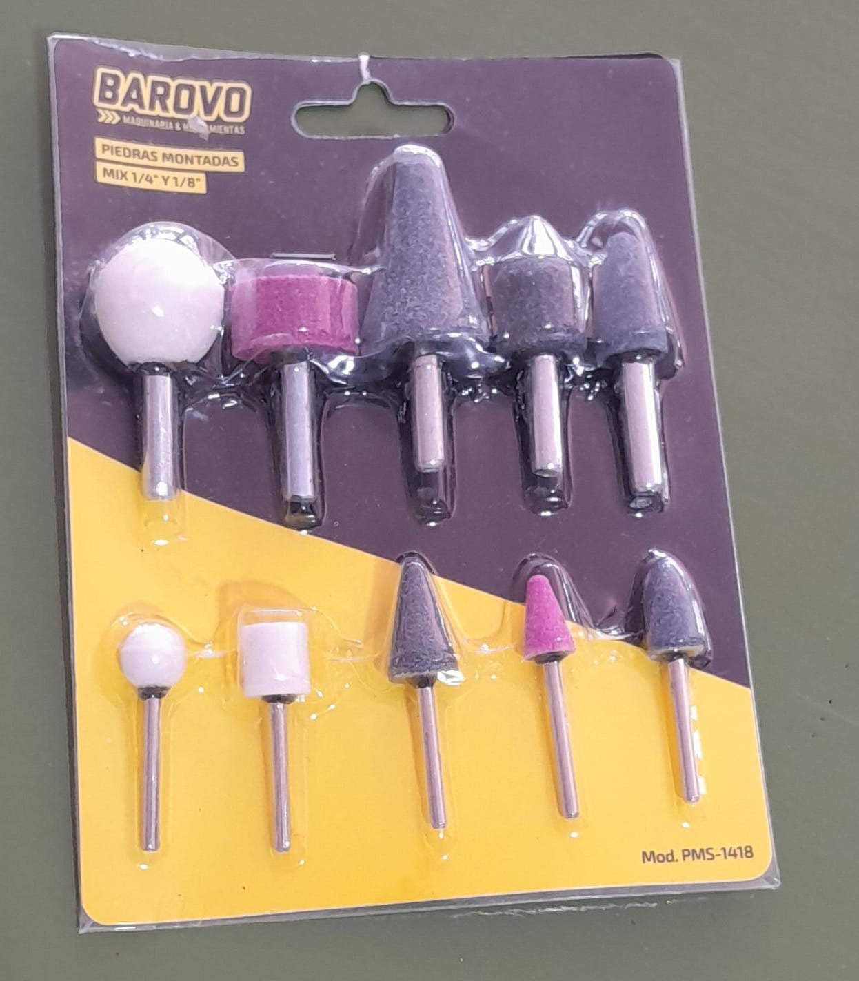 JUEGO PIEDRAS MONTADAS VARIAS BAROVO 10 PZAS