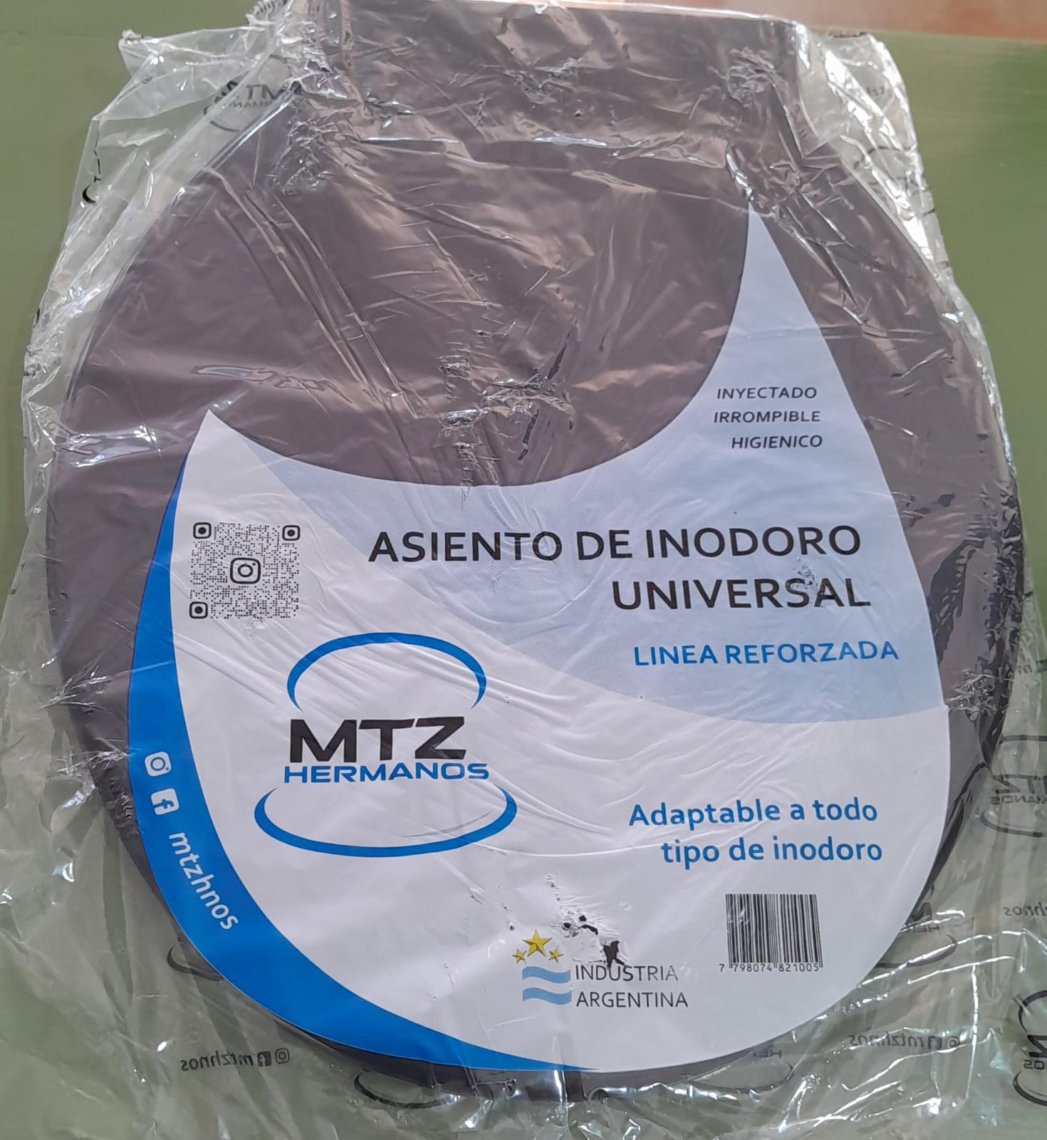 ASIENTO INODORO UNIVERSAL MTZ V/COLORES