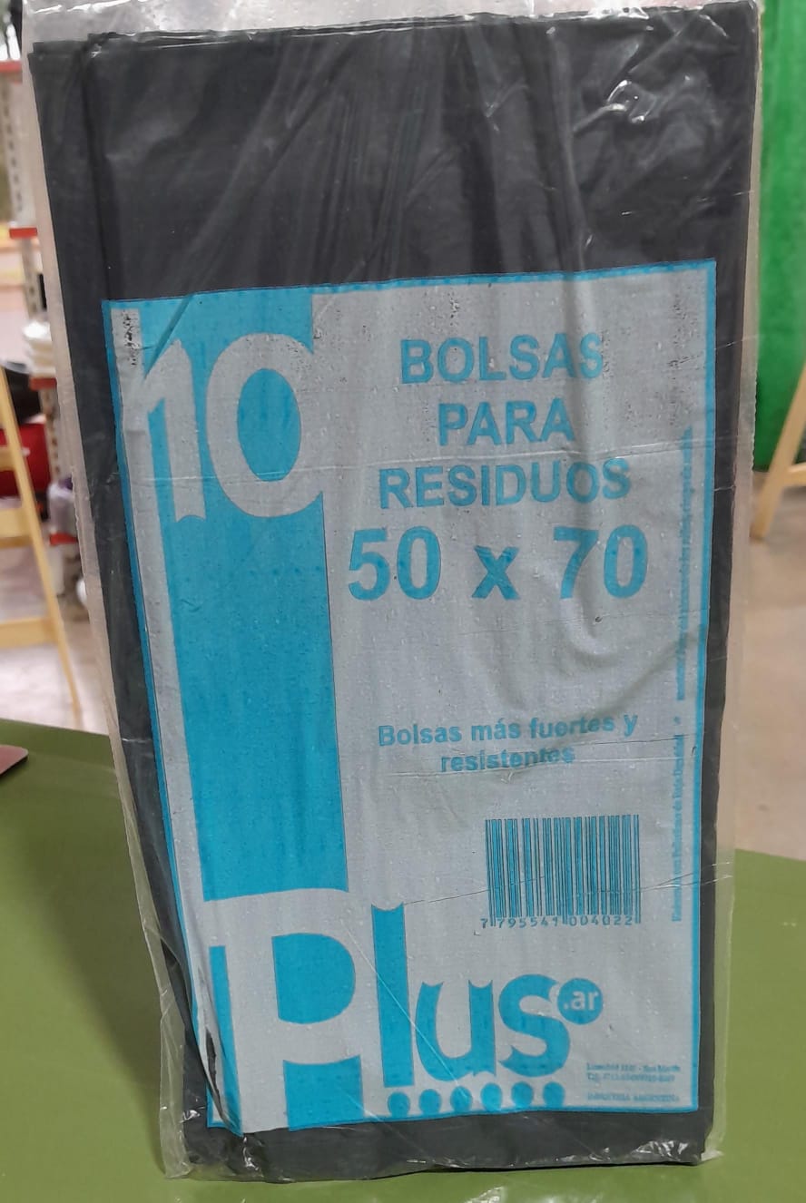 BOLSA RESIDUOS 50 X 70 (10 UN)