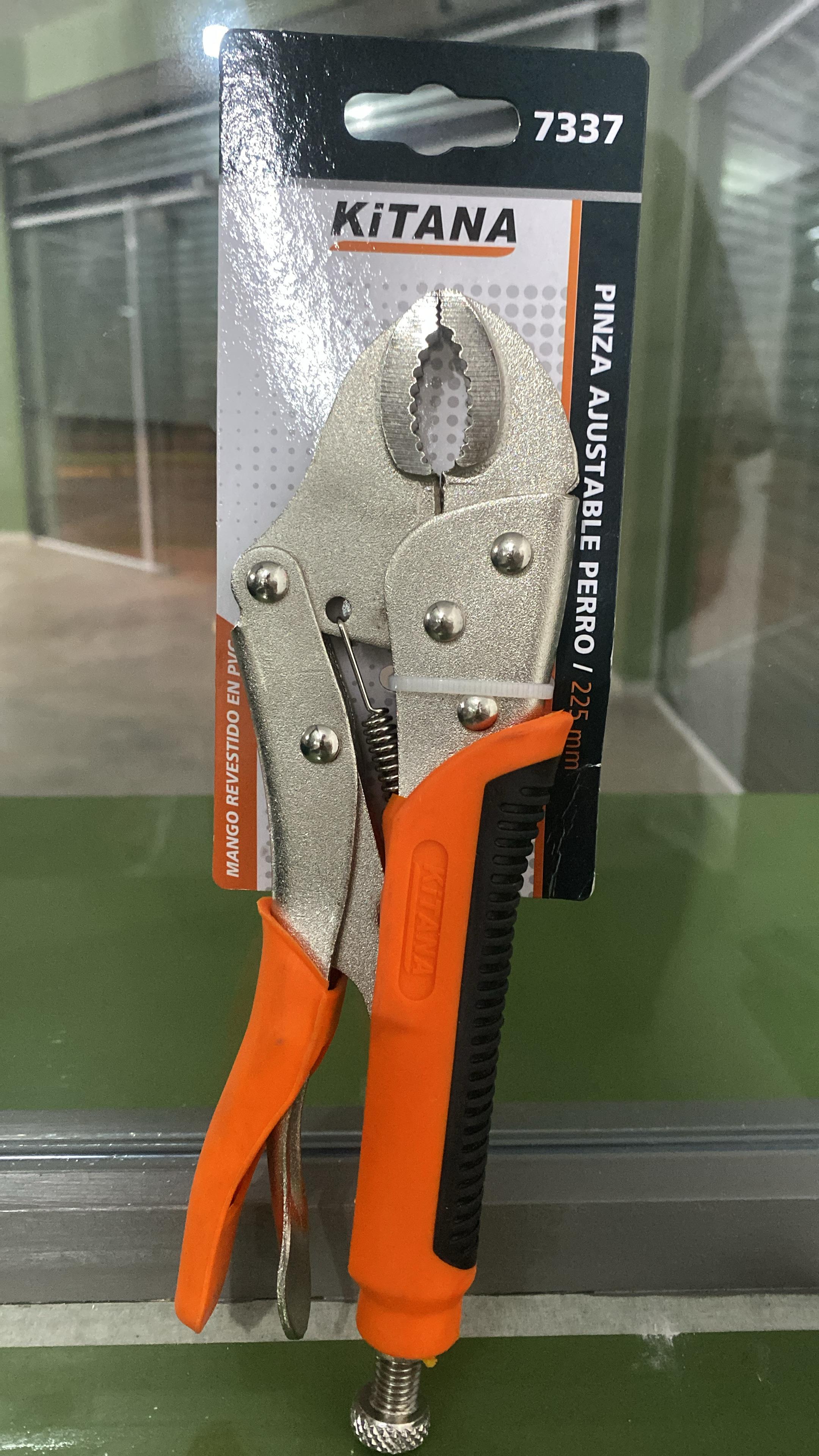 PINZA AJUSTABLE PERRO 10" 225MM ASAS C/PVC KITANA