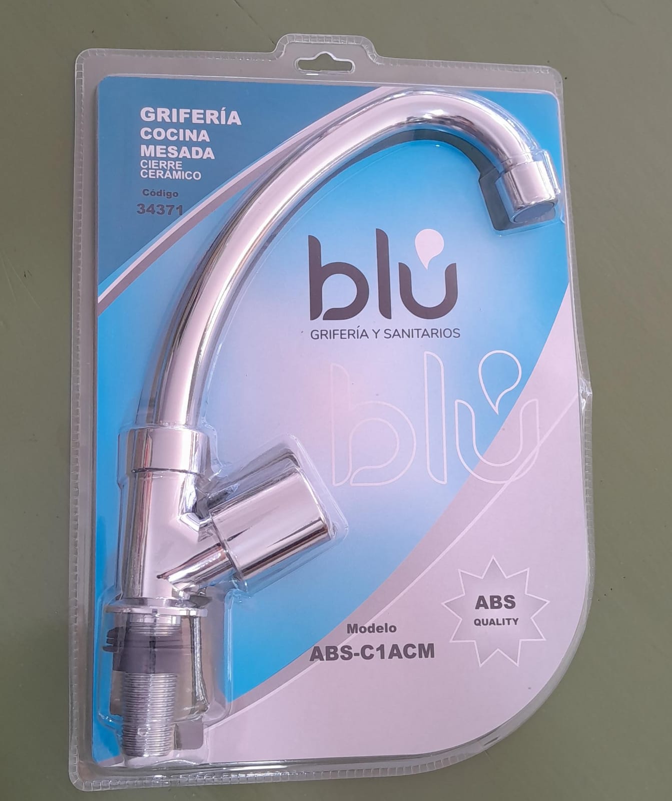 GRIFERIA COCINA MESADA ABS BLU