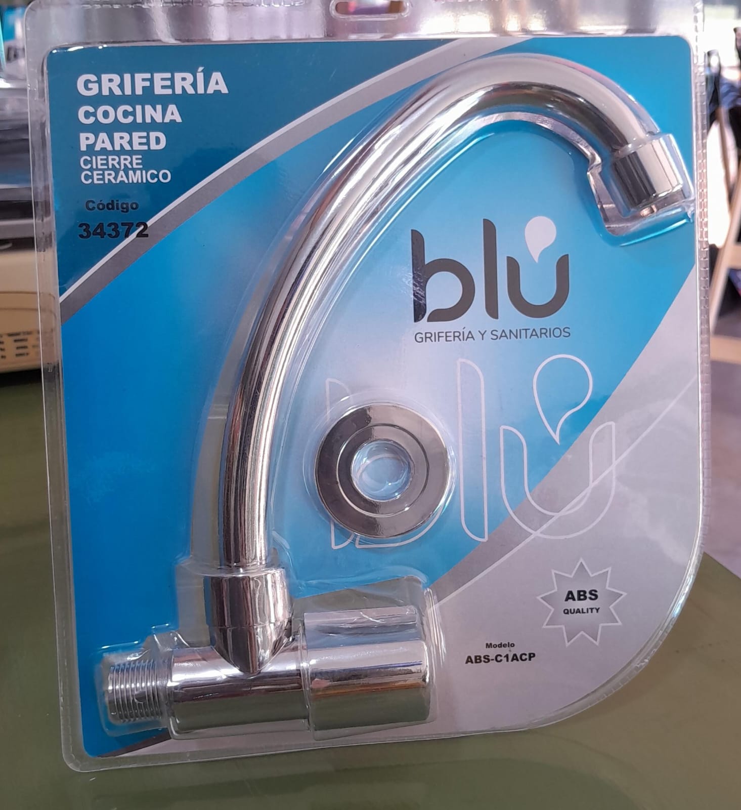 GRIFERIA COCINA PARED ABS BLU