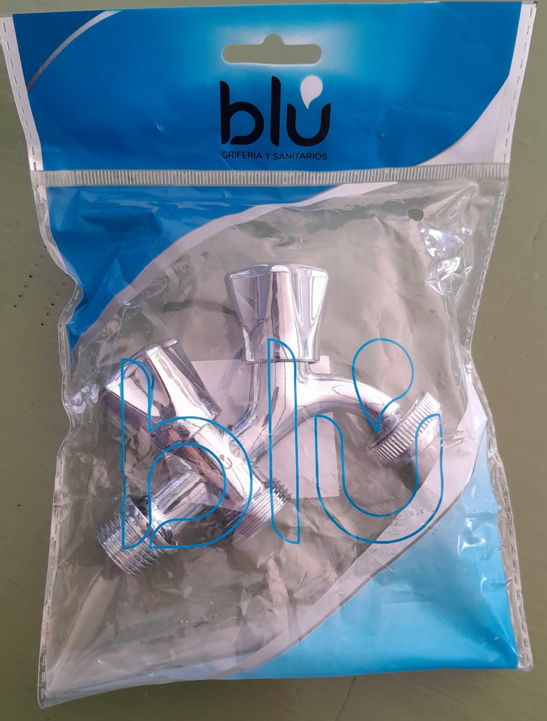 CANILLA METALICA P/LAVARROPA BLU