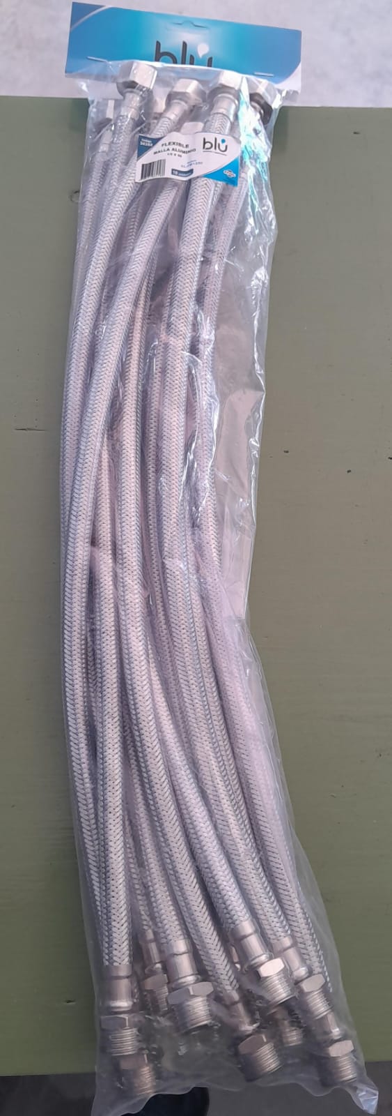 FLEXIBLE MALLADO ALUMINIO 1/2 X 40CM