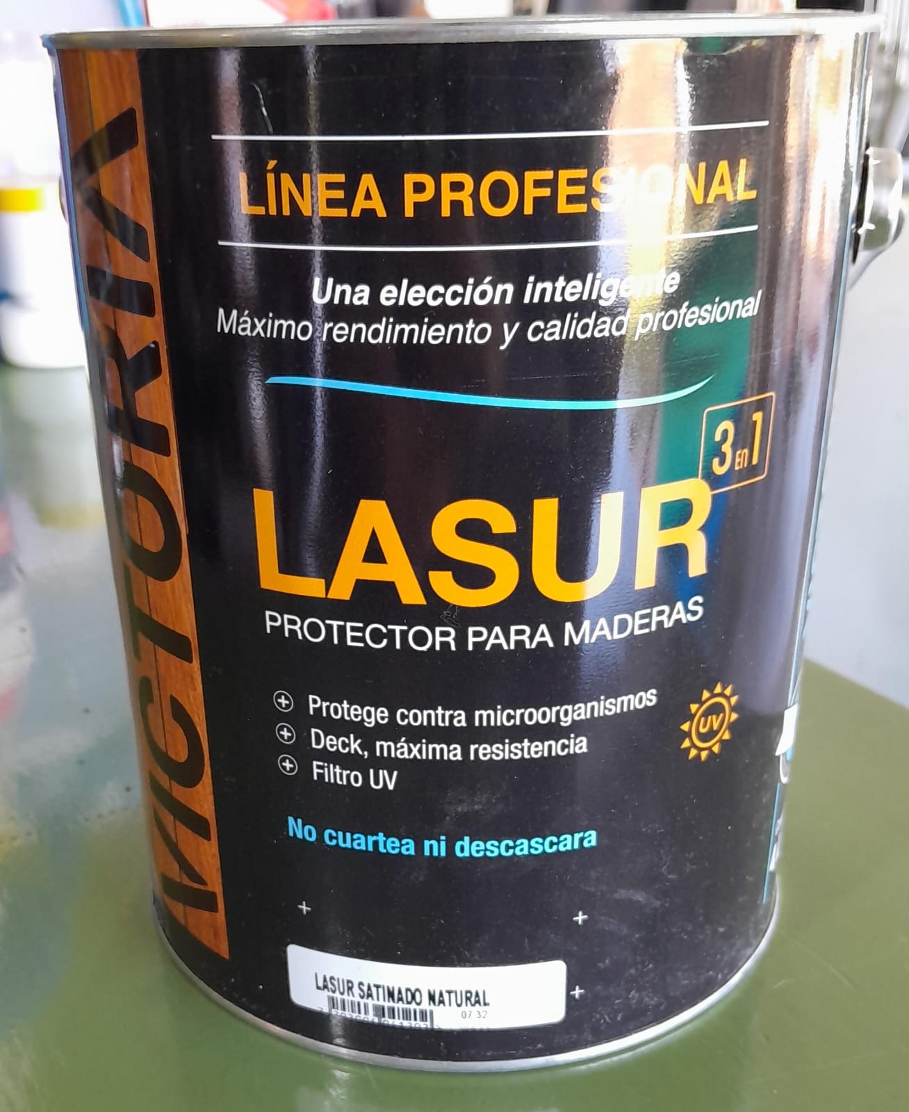 IMPREGNANTE LASUR SATINADO NATURAL VICTORIA 4LT