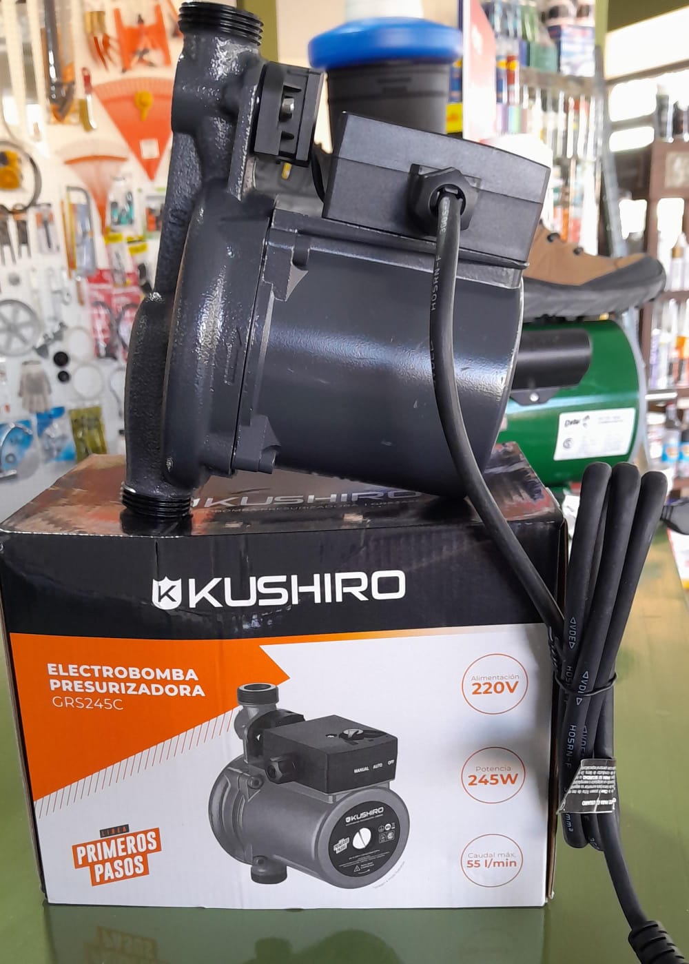 ELECTROBOMBA PRESURIZADORA 4 BAÑOS KUSHIRO