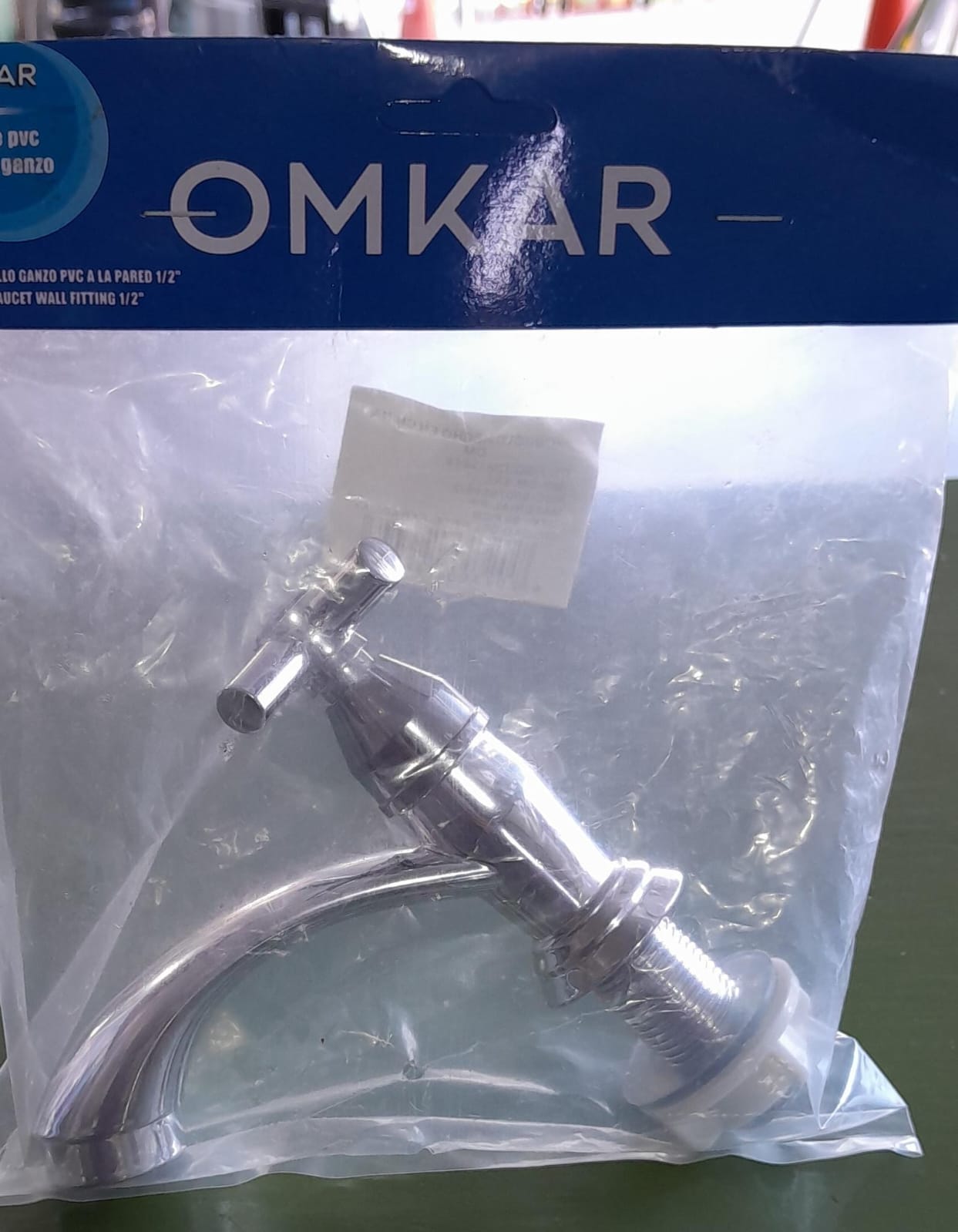 CANILLA PVC P/LAVATORIO CROMO OMKAR