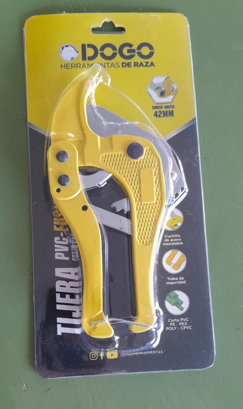 TIJERA CHICA CORTA CAÑOS PVC-FUSION DOGO 42MM