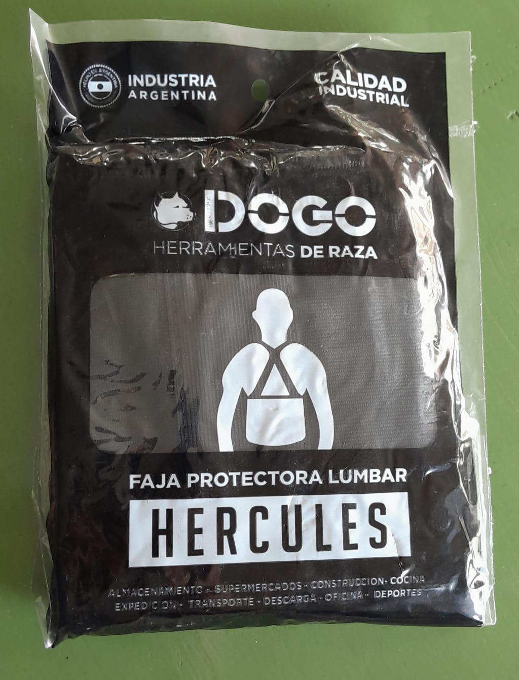 FAJA PROTECTORA LUMBAR HERCULES V/TALLES