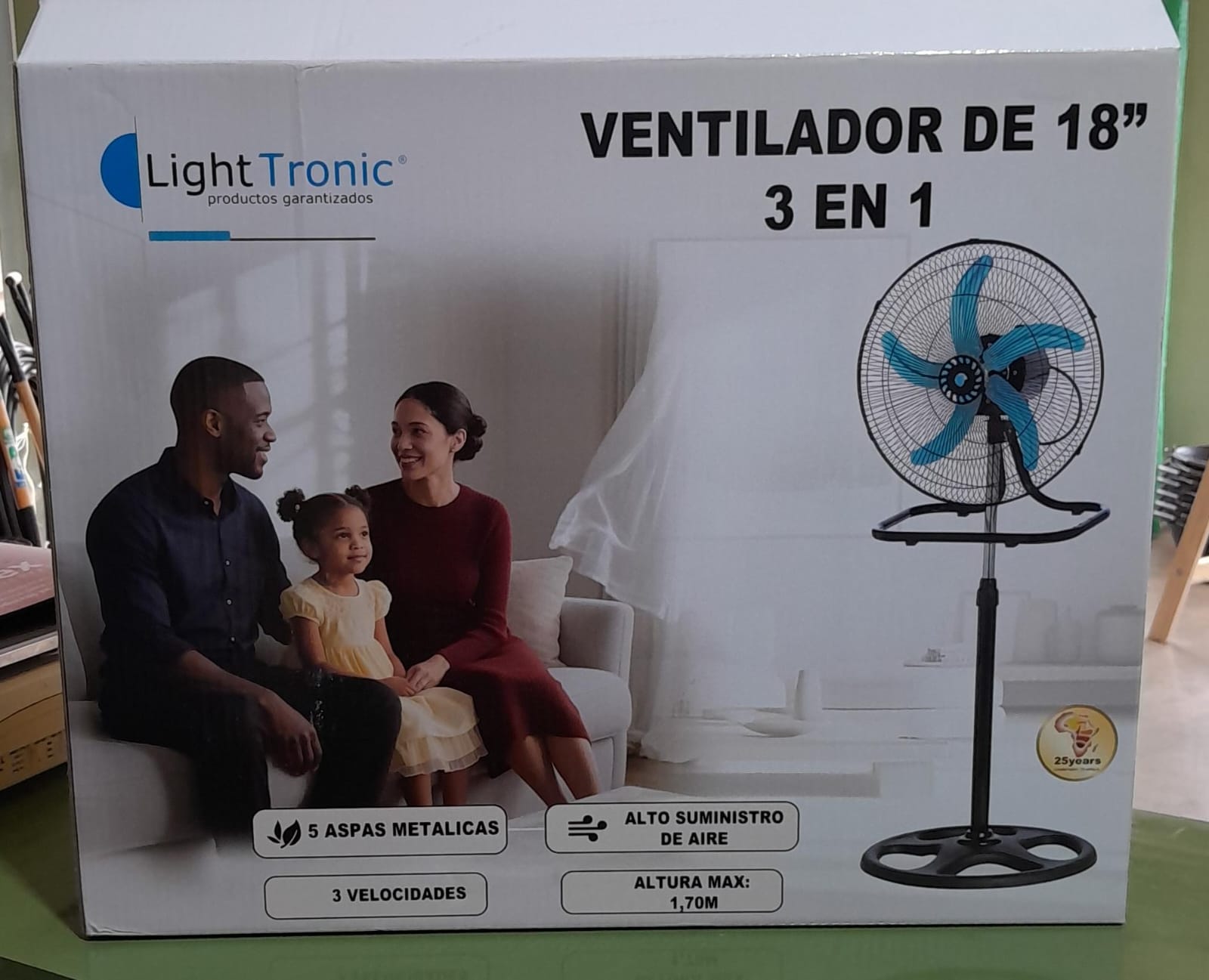 VENTILADOR 18" 3 EN 1 LIGHT TRONIC