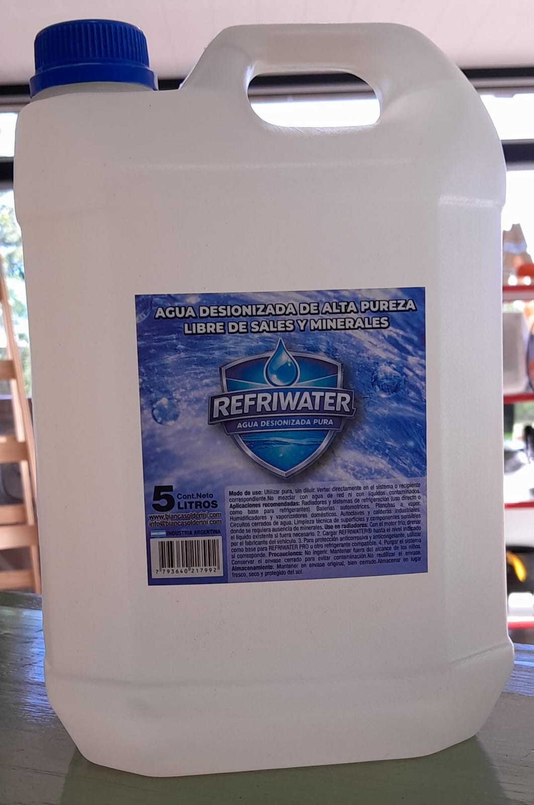 AGUA DESIONIZADA REFRIWATER 5LT