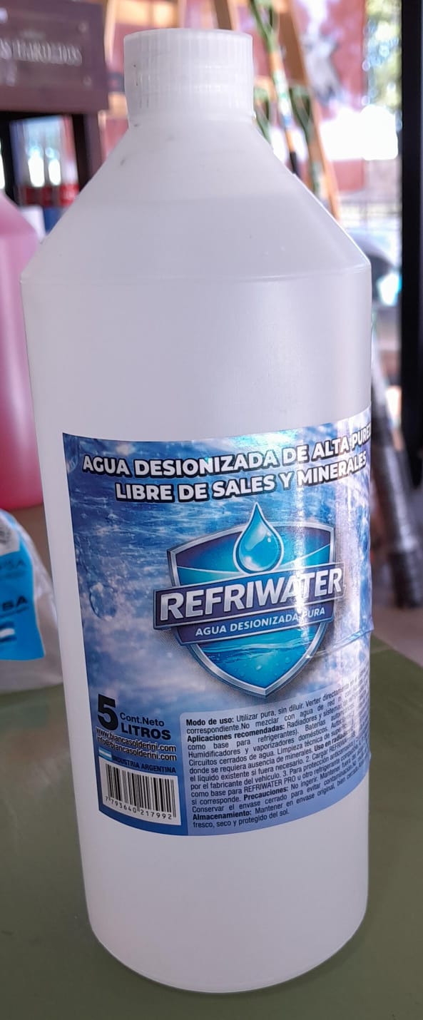 AGUA DESIONIZADA REFRIWATER 1LT