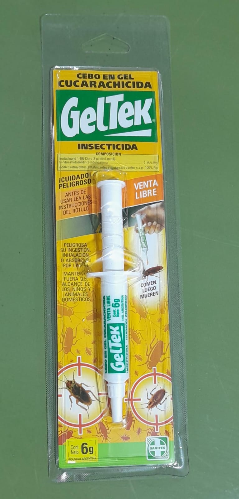 CUCARACHICIDA JERINGA GELTEK 6g