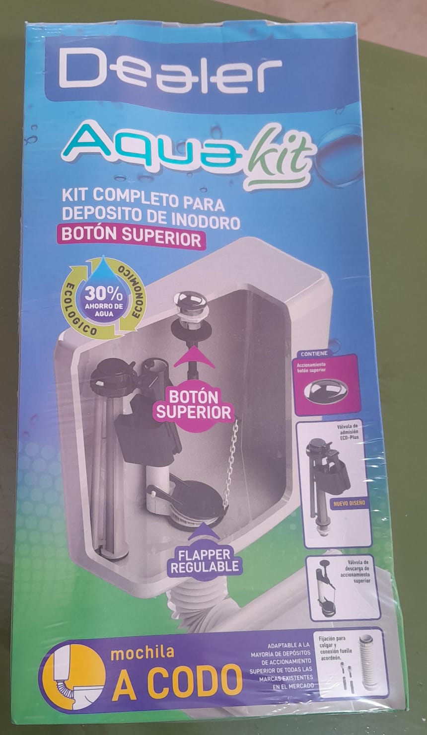 KIT COMPL. P/DEPOSITO INODORO DEALER BOTON SUP.