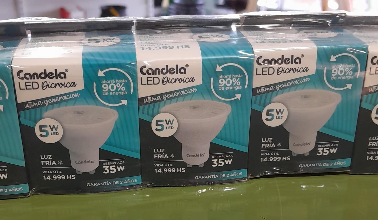 LAMPARA DICROICA LUZ FRIA 7W CANDELA