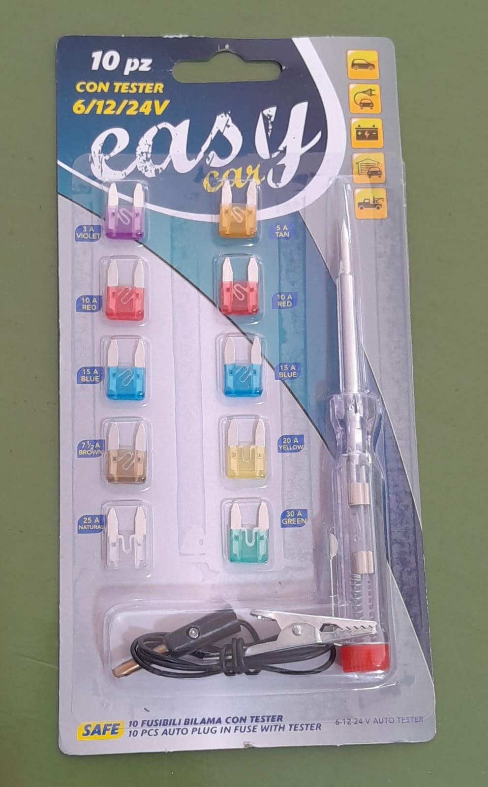 KIT FUSIBLES C/BUSCAPOLO Y TESTER