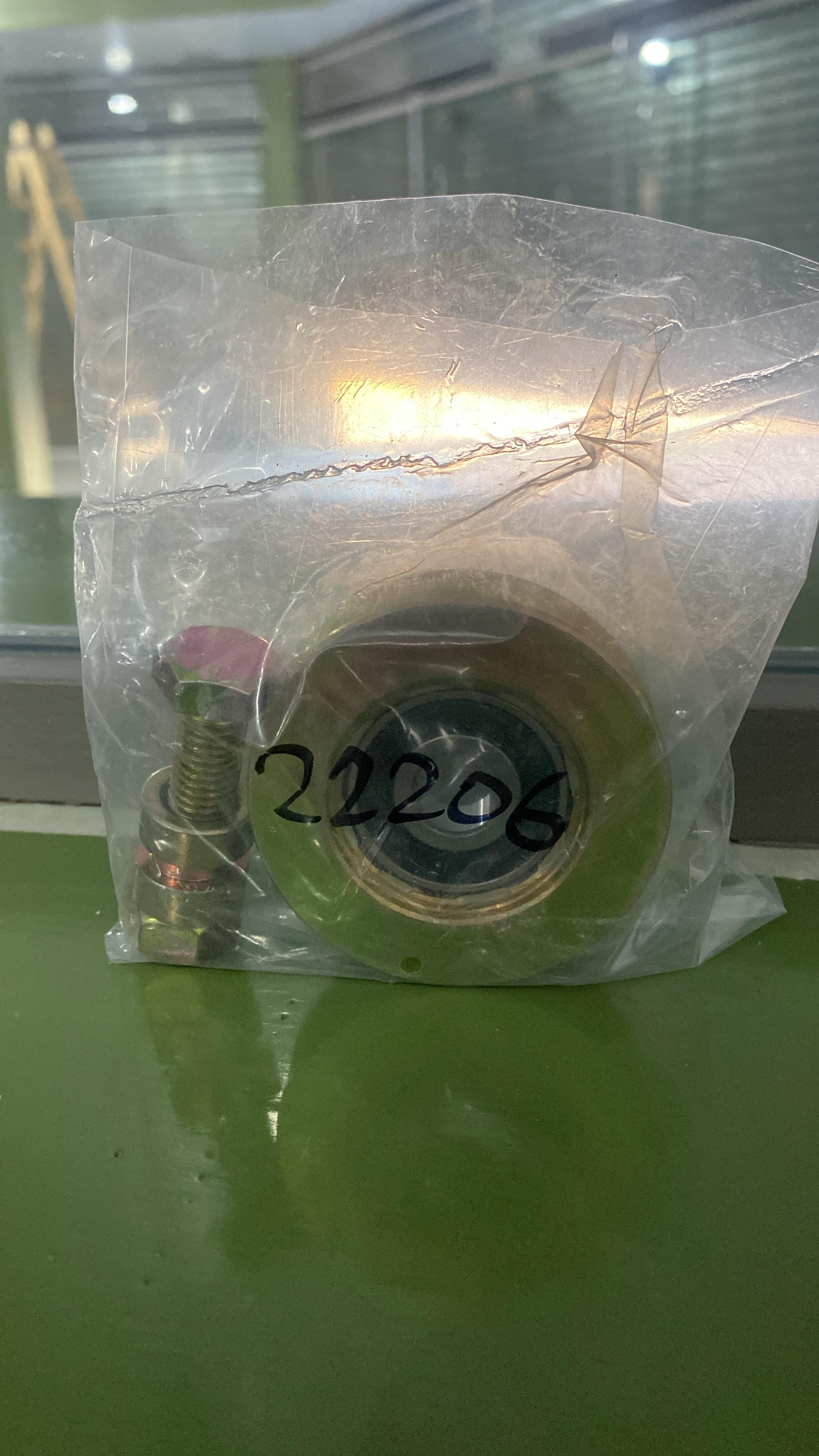 RUEDA ACERO PORTON V 63MM 1 RULEMAN MS