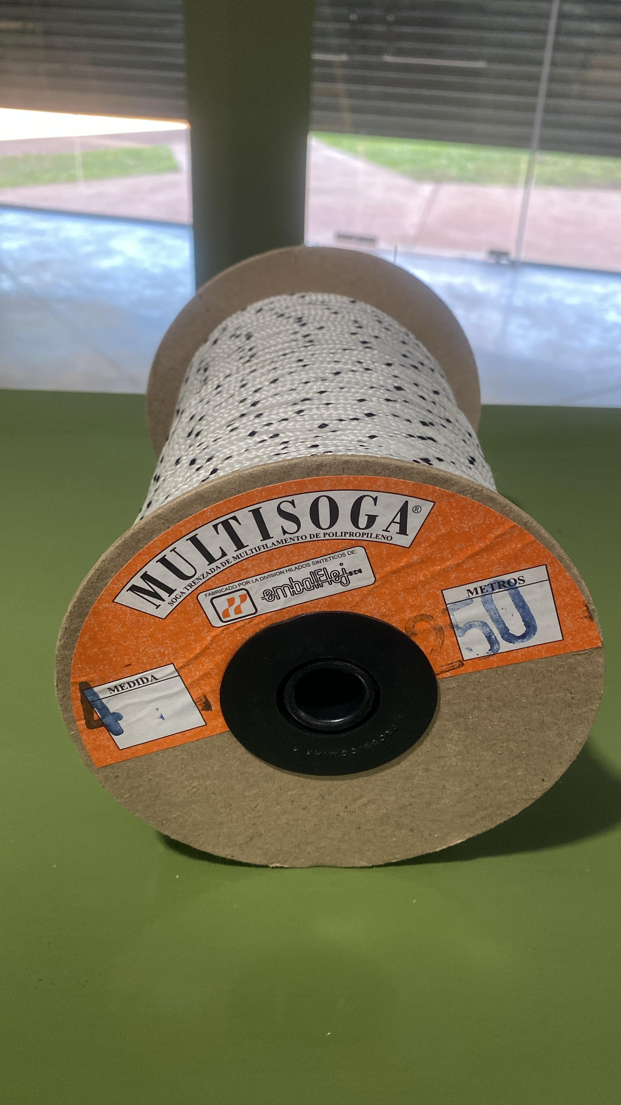 SOGA BLANCA Y NEGRA 4MM EMBALFLEJ